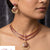 Traditional AD Real Kempu Necklace Set | Indian Jewelry In USA