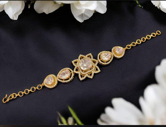 AD Polki  Kundan  Bracelet | Indian Jewelry InUSA | Gift Idea