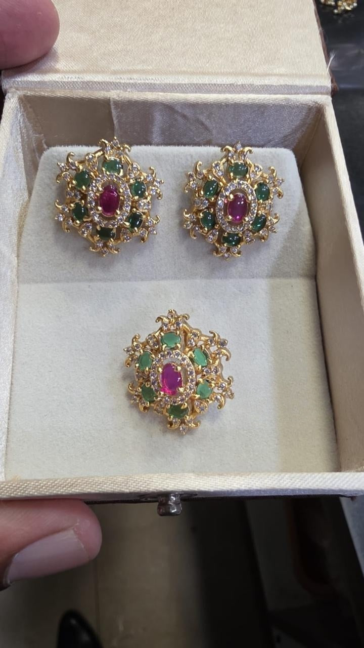 AD Pendant With Tops | Indian Jewelry