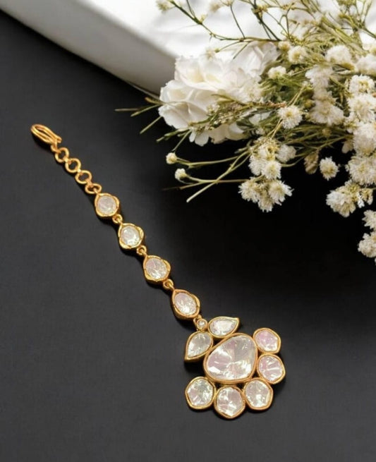 Moissanite Maang Tikka |  Indian jewelry in USA
