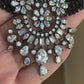 Victorian pendant mangalsutra | black beads necklace