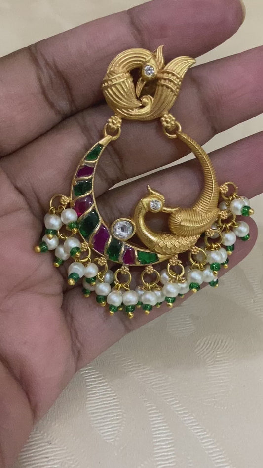 Jadau kundan earrings | antique earrings