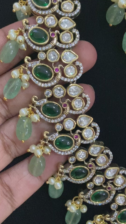 Victorian Kundan ad necklace | Latest designs | Indian jewelry in USA
