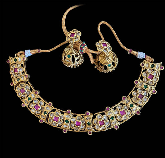 Antique stiff necklace