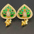 3D peacock earrings