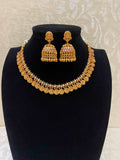 Lakshmi coin short necklace