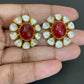 Moissanite Polki earrings | partywear earrings