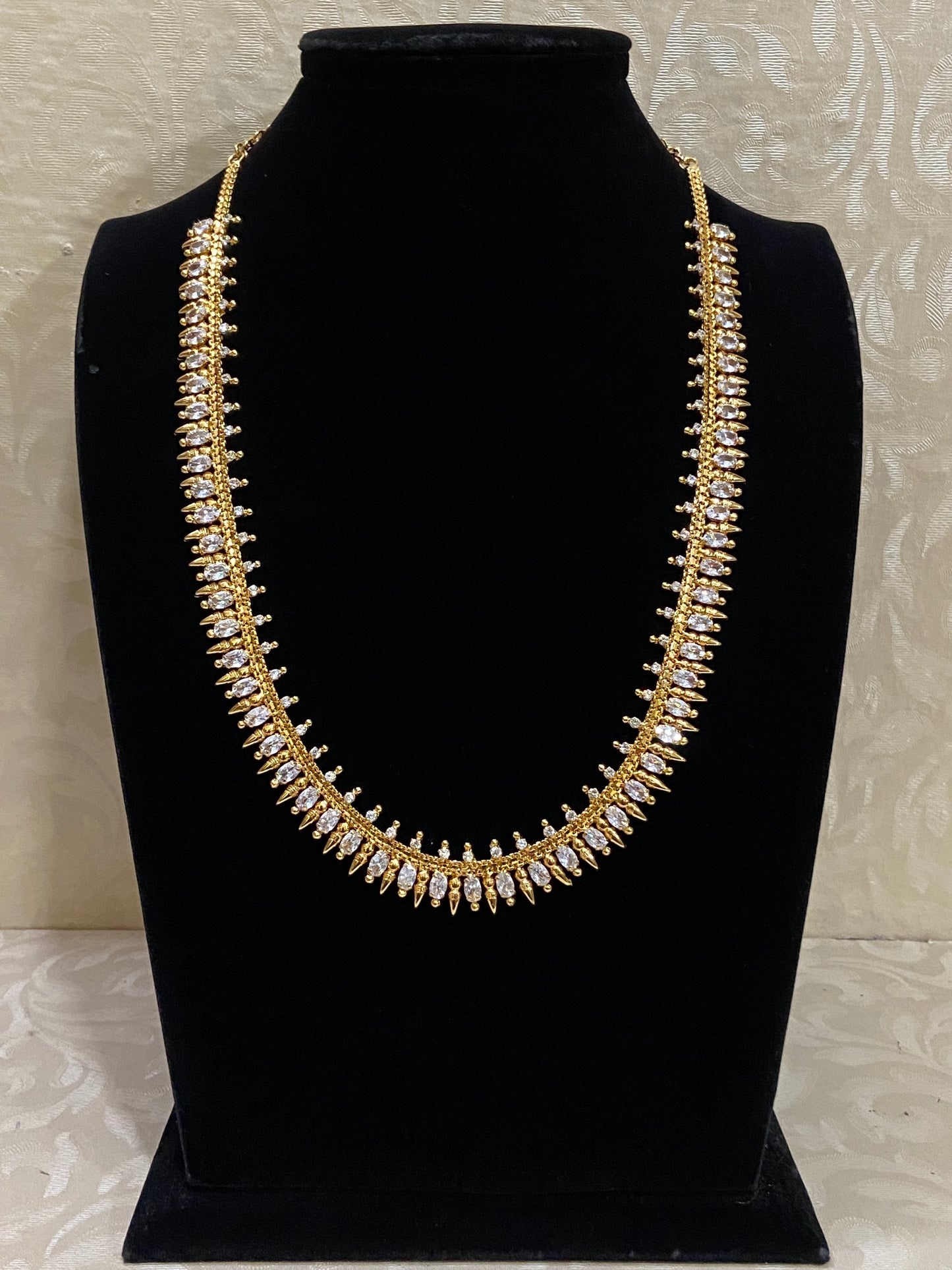 Long AD necklace | Indian jewelry