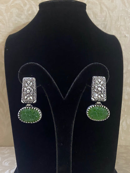 Carved stone earrings | Exclusive earrings