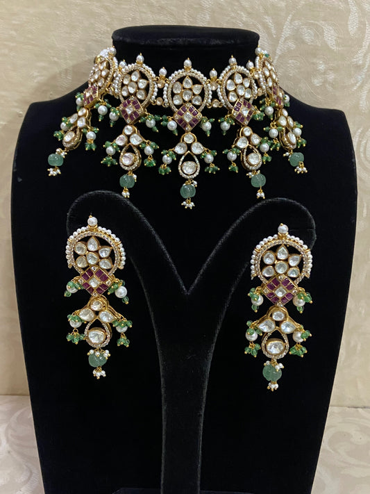 Moissanite choker | designer jewelry | Bridal jewelry