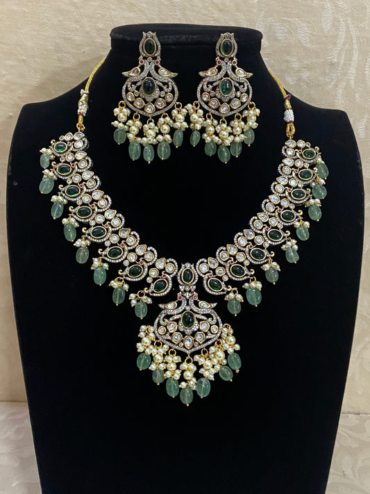 Victorian Kundan ad necklace | Latest designs | Indian jewelry in USA