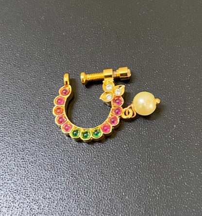 Nose ring | Indian jewelry | Bridal jewelry