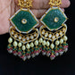 Carved stone earrings | designer earrings | Party wear earrings | Indian earrings