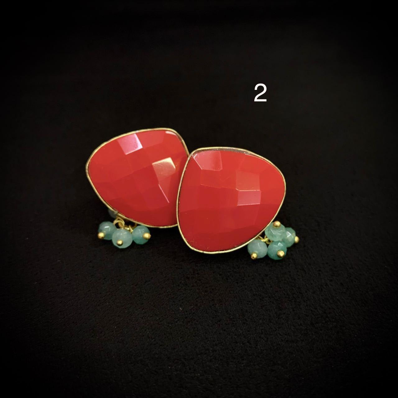 Monalisa earrings | exclusive earrings | Indian earrings | beads earrings