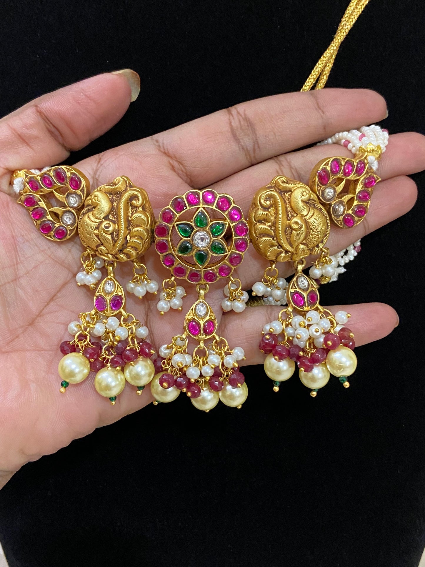 Jadau kundan antique choker | temple choker | Indian jewelry