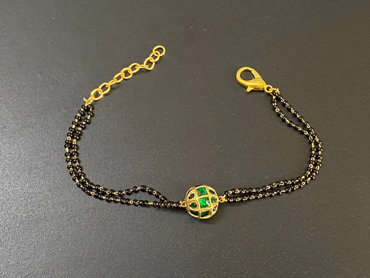 Jadau kundan bracelet | Indian bracelet | handmade bracelet | kundan bracelet | blackbeads bracelet