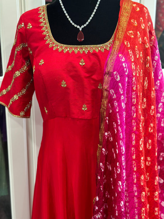 Red Party wear dress | Ethnic wear | custom dress