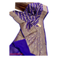 Purple Benaras khaddi georgette saree | handloom saree | partywear saree | Saree in USA
