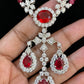 Diamond look pendant necklace | AD pendant necklace | Indian necklace