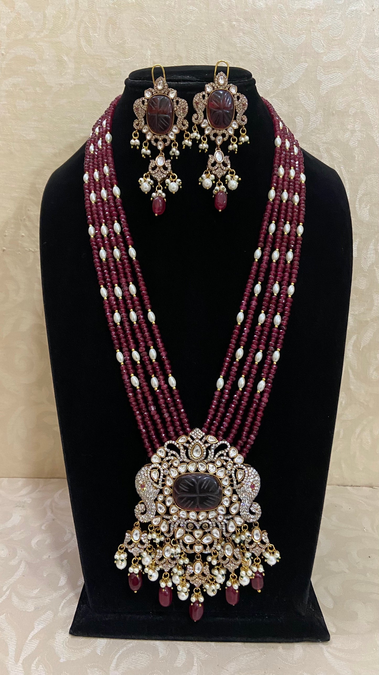 Victorian finish necklace | designer jewelry | Indian jewelry