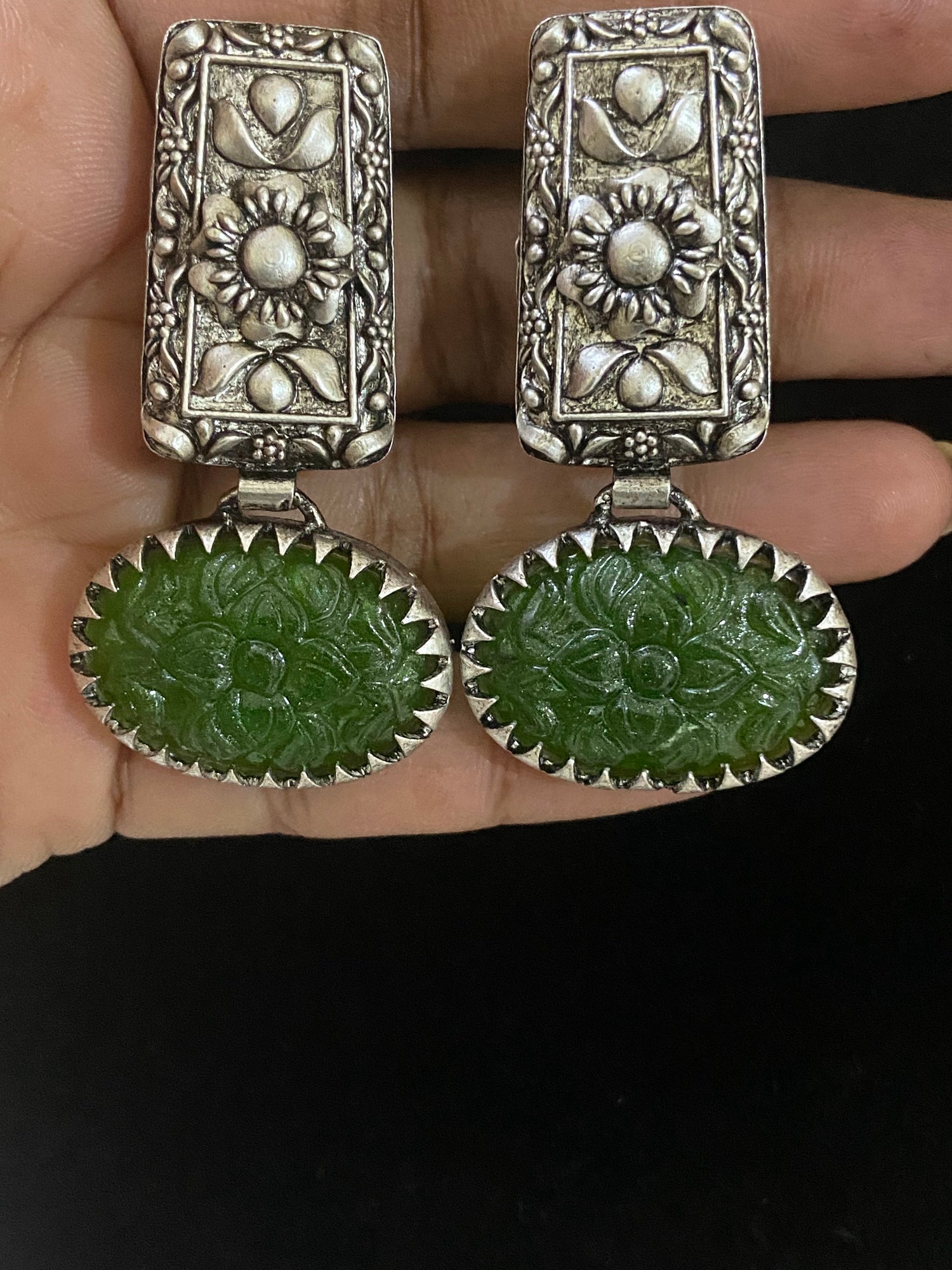 Oxidized/dual Earrings