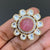 Adjustable Kundan finger ring | carved stone finger ring