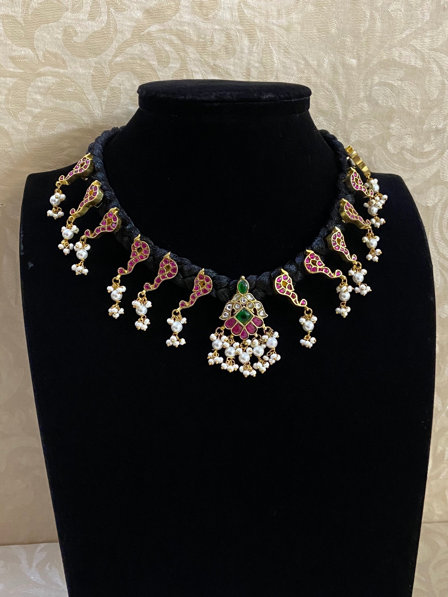Jadau kundan Jewelry | Mangalsutra | Indian jewelry | thread necklace