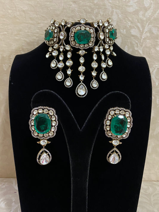 Victorian moissanite choker | bridal jewelry | exclusive choker