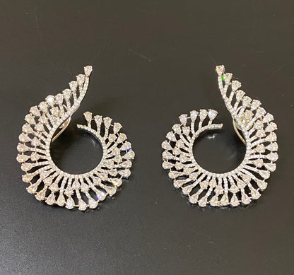 Big Contemporary earrings | Statement earrings