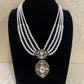 Victorian pendant pearls necklace | Indian jewelry