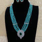 Diamond look pendant necklace | Indian jewelry