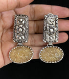 Carved stone earrings | Exclusive earrings