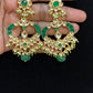 Pachi kundan earrings | Bollywood jewelry